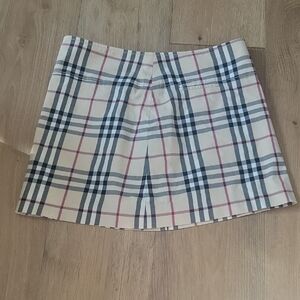 Burberry London Plaid Mini Skirt Size 4